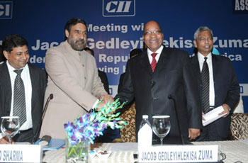 Anand Sharma and Jacob Zuma
