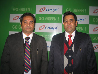 Anupam Awasthi (left) and  Amol Awathi at the launch of Catalyst 