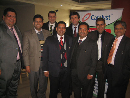 Catalyst team at the launch in Gurgaon on Tuesday