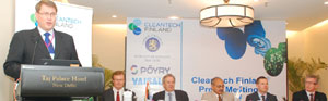 Ilpo Sarikka, Vice President, Finpro India, addressing a press conference in New Delhi