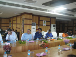 Visiting media at the Paradeep Unit of Iffco