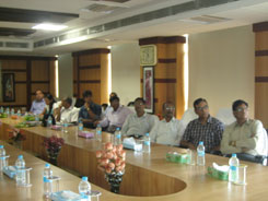 Visiting media at the Paradeep Unit of Iffco