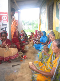 Women of Self Help Group at village Siula in Orissa