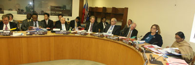 Lok Sabha Speaker Meira Kumar at the second meeting of the Preparatory Committee of Speakers of Parliaments organized by the Inter-Parliamentary Union at the United Nations in New York on November 16