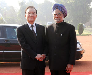 Manmohan and Wen Jiabao