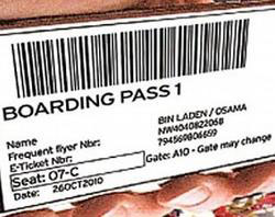 Osama Boarding Pass