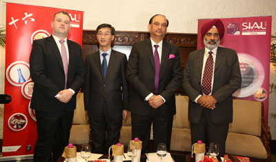 Bjoern Kempe, Yao Jing, Tribhuvan Darbari and Sanjeet Singh at SIAL China Press 