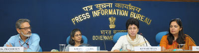 Kumari Selja addressing a press conference