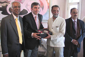 (From Left to Right)from L-R : Mr P Sampath Kumar, National General Secretary TAFI, Mr Emin Cakmak, Chairman of TITC, Mr Ajay Prakash, President TAFI & Capt. Promod Kohli, Vice President TAFI