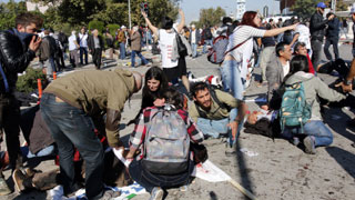 86 killed in Turkey peace rally twin blasts